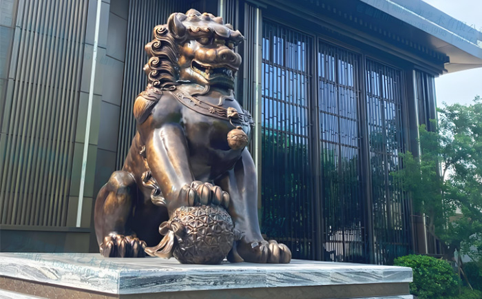 定制銅天安門獅子雕塑，致敬中華文化