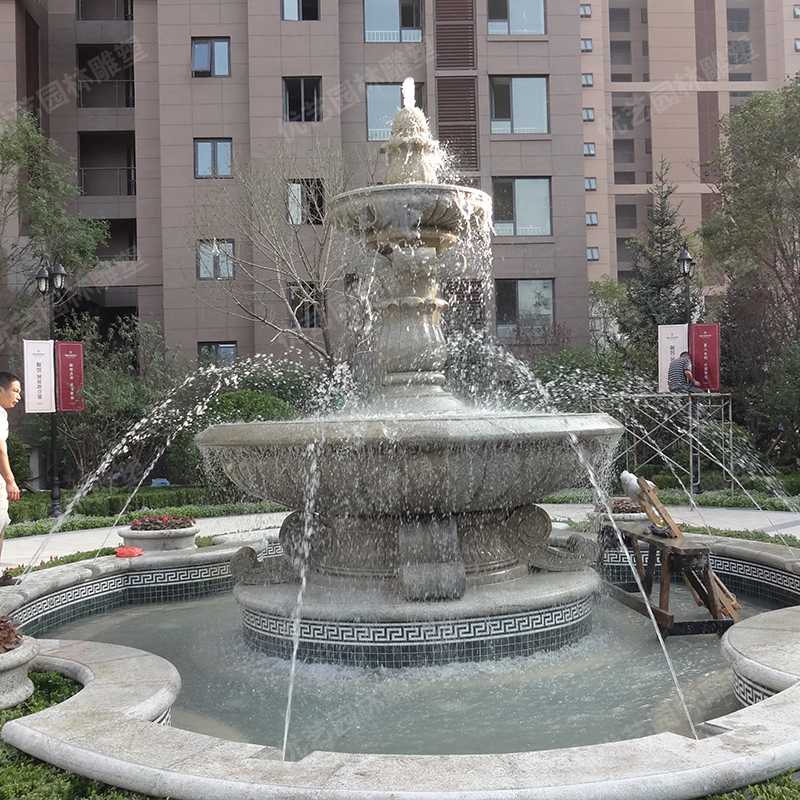 石雕噴泉，花崗巖噴泉，景觀噴泉