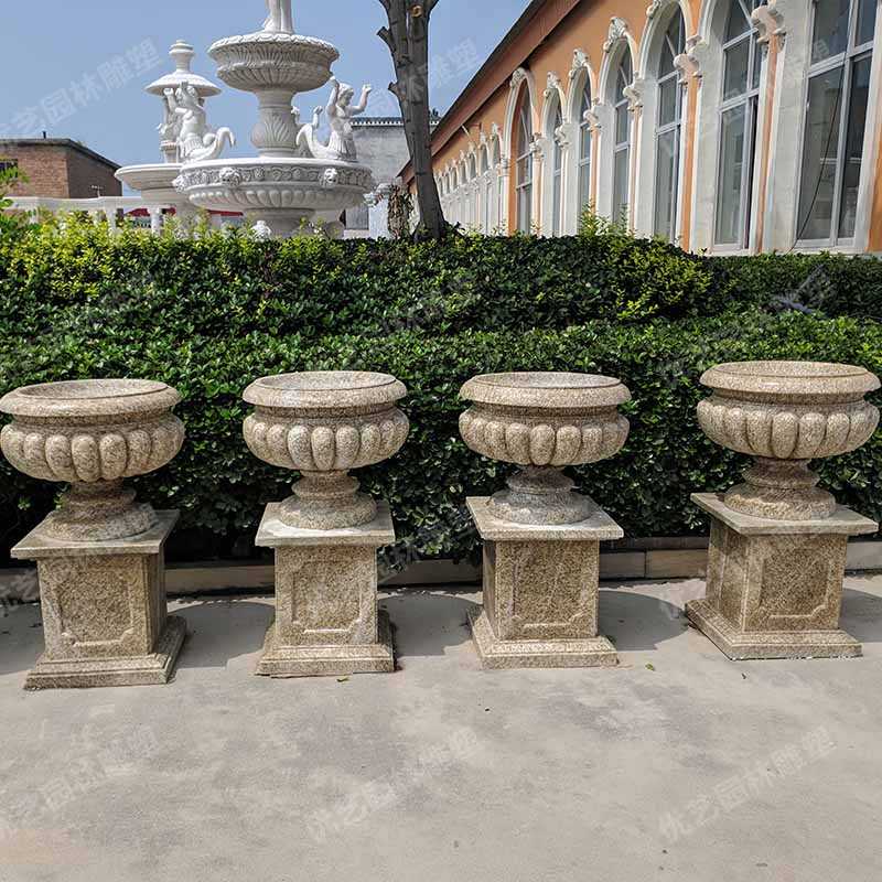 石材花盆,花崗巖花盆